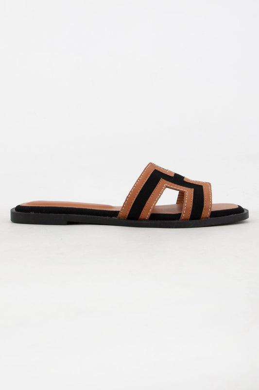 Hilary|  H-Shaped Cutout Sandals